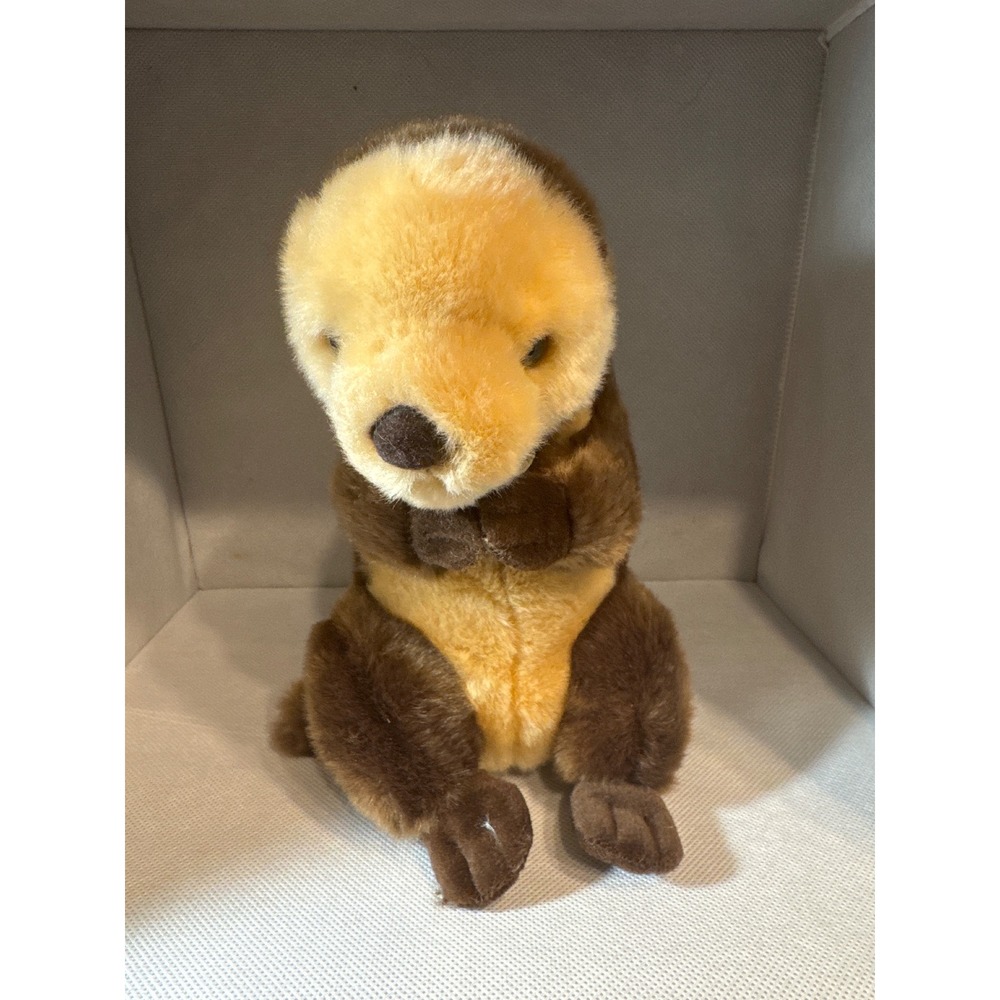 Aurora World Miyoni Sea Otter Plush Stuffed Animal Brown Tan 10 inch 26233
